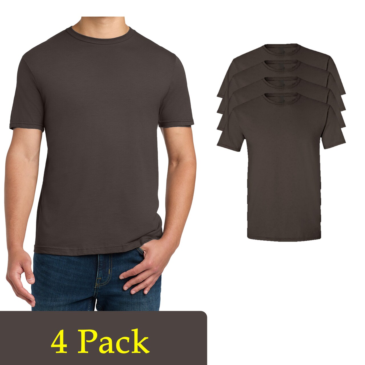 Gildan Unisex Softstyle T-Shirt for Cricut, Dark Chocolate Screen Printing Tee & Craft Projects
